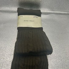Nine West Fleece Boot Liner Hosiery Chocolate Brown