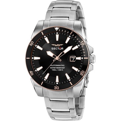 Automatisch Herrenuhr SECTOR 450 R3223276004 Edelstahl Schwarz Sub 100mt