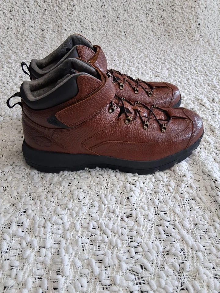 Botas terapéuticas Dr Comfort 9429 para hombre talla 14 XW cuero marrón castaño nuevas Foto 3 de 4