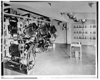 51. Projection room, looking Sw. Original Movietone projection equipment