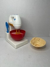 Vintage Fisher-Price Play Kitchen Stand Mixer with Accessories