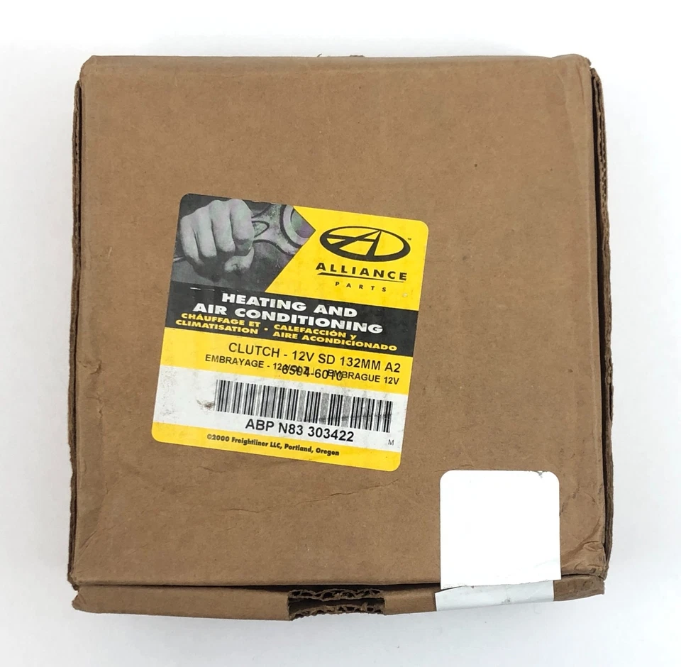 Kit de embrague compresor de aire acondicionado Alliance Sanden 132 mm doble correa en V ABP N83 303 Foto 2 de 4