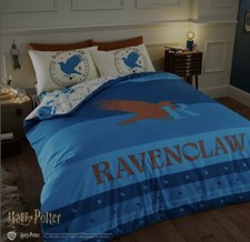 Image of New Harry Potter Ravenclaw House Single Bed Duvet Cover Set and Pillowcase