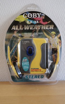New 1998 COBY CX-34 All Weather Sports Stereo Cassette