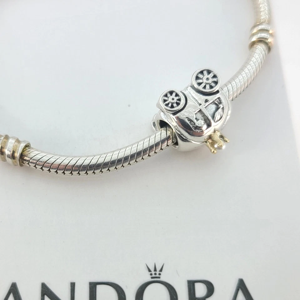 Authentic PANDORA 14K Gold Royal Wedding Fantasy Carriage Charm RARE RETIRED - Image 2 of 4