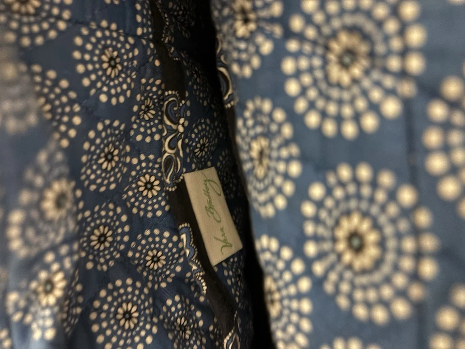 Bolso de Mano Vera Bradley Calypso Villager Grande con Cierre de Cremallera Patrón Retirado Foto 4 de 4