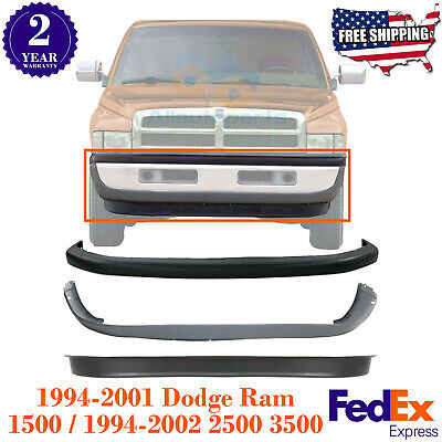 Front Bumper Chrome Steel Up&Low Cover For 1994-2002 Dodge Ram 1500 2500 3500