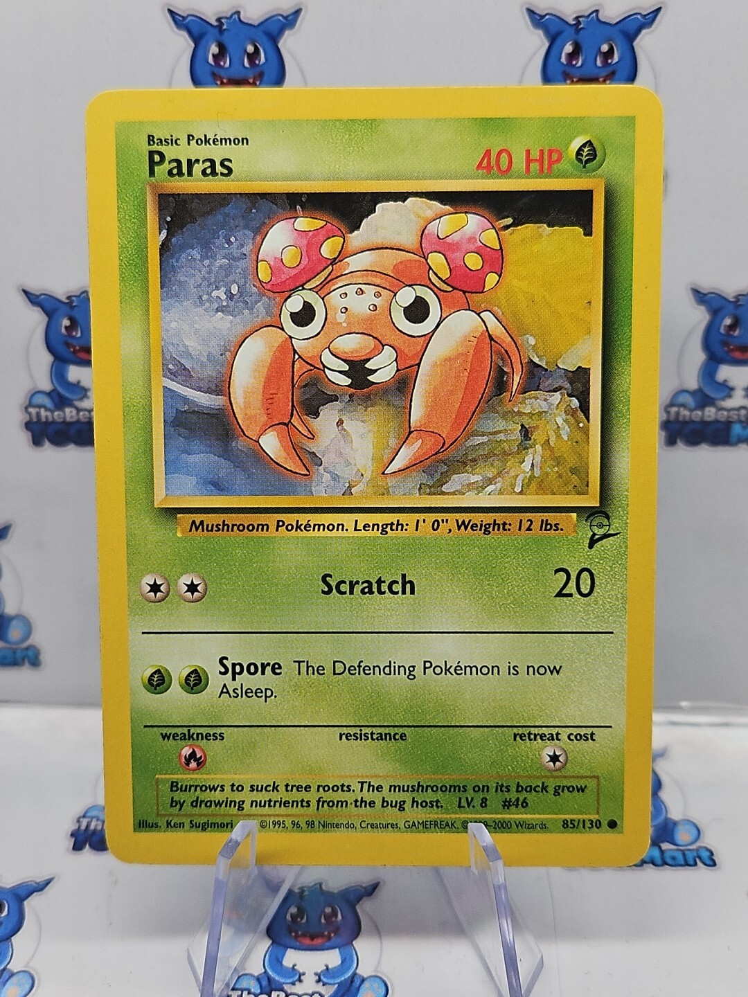 Paras 85/130 Base Set 2 Pokemon LP 