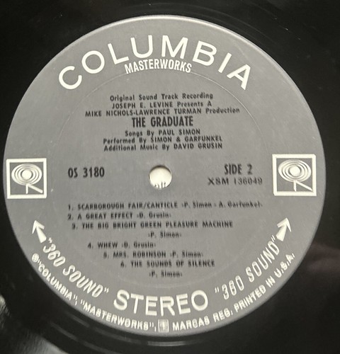 THE GRADUATE SOUNDTRACK LP-Simon & Garfunkel, David Grusin - Picture 6 of 6