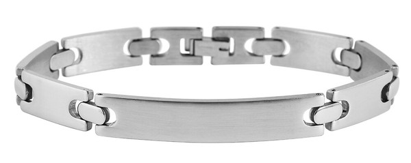 Gliederarmband Edelstahl Silberfarbig Damen Und Herren - Akzent 5030476-001-image