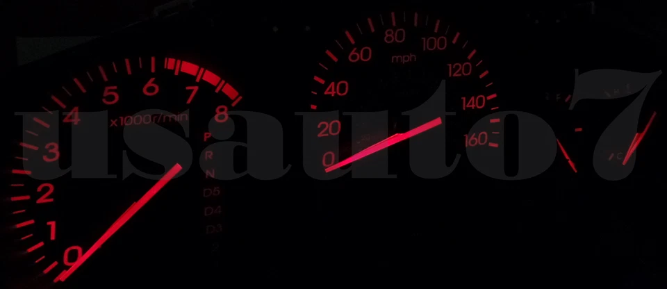Dash Instrument Cluster Gauge RED LED LIGHT BULBS KIT Fit 99-03 Acura TL 2nd Gen Foto 3 de 4