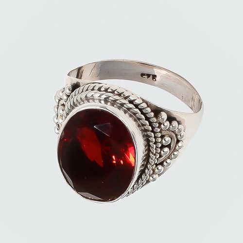 Widmann – Bague Réglable Avec Grosse Pierre Rouge – Assortie Pour Déguisement Vampire Ou Cardinal