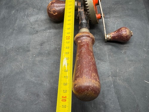 VINTAGE STANLEY HAND DRILL NO. 803 ENGLAND MANUAL EGG BEATER STYLE TOOL - Picture 6 of 6