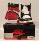 Size 11.5 Nike Air Jordan 1 Retro High OG Black Toe 2016 #555088 125 White Black