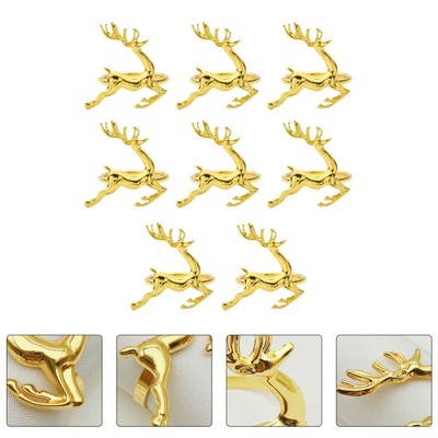  8 Pcs Serviettenring Aus Metall Weihnachtsserviettenringe Halter