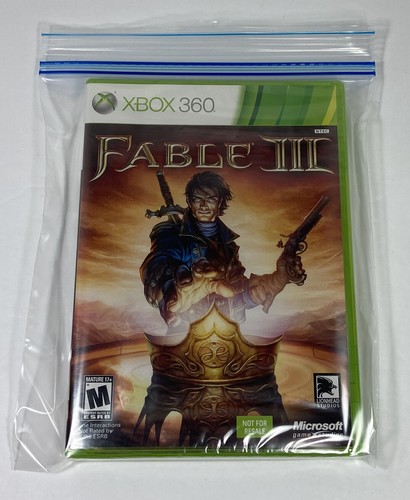 NEW - Fable 3 III (Microsoft Xbox 360, 2010) NOT FOR RESALE Ed. - FACTORY SEALED - Picture 5 of 5