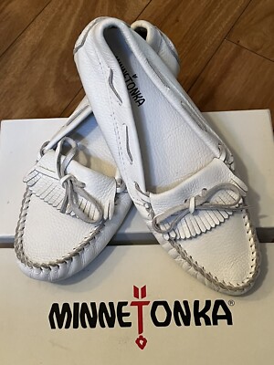 Minnetonka Driving Moc Size 11 Minnetonka Kilty Womens Hardsole Moccasin Size 11 Rust Suede  main image 4