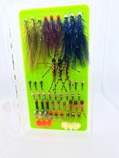 Tungsten weighted Nymph and streamer assortment. 51 flies and flybox. Great gift