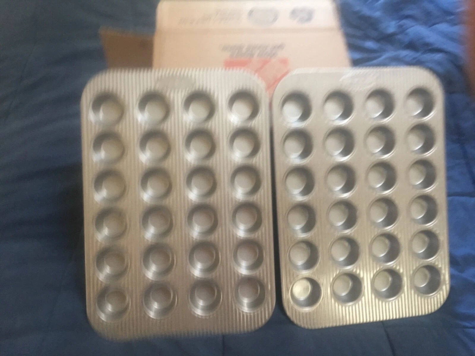 2 KAF Commercial Grade Mini Muffin Tins 24 Count Each