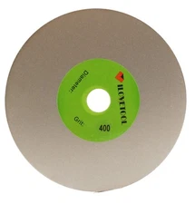Grit 400 Diamond coated 8" inch Flat Lap wheel Lapidary lapping polishing disc