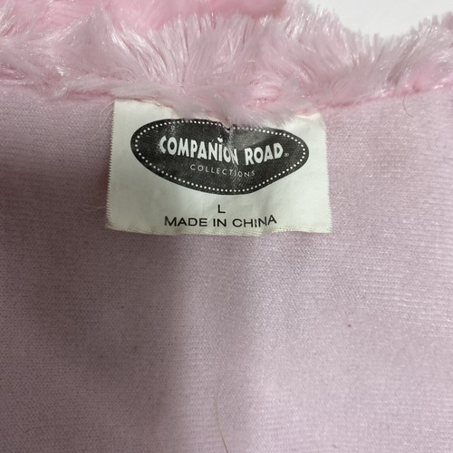 Companion Road Dog Coat/Rain jacket Pink Fur & Brown Size L - Picture 5 of 7
