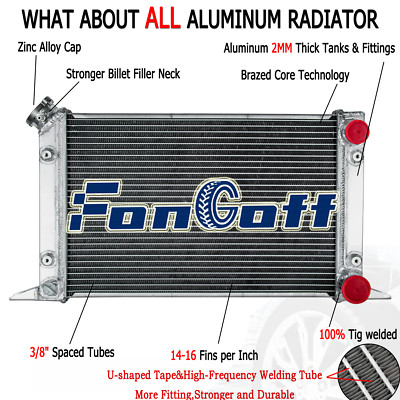 3 Rows Aluminum Radiator For VW Scirocco Pro Stock Style 51965 60201 80104N NEW