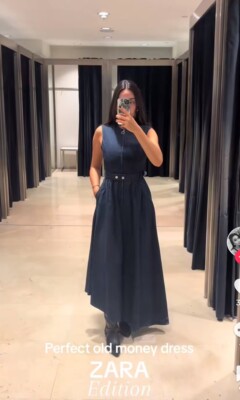 ZARA NWT WOMAN ZW COLLECTION ASYMMETRIC DENIM DRESS BLUE | 9632/256 ALL  SIZES | eBay