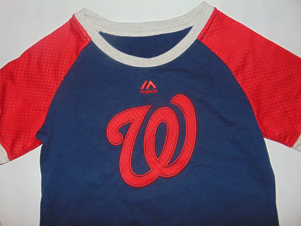 Sudadera Suéter Sudadera Mediana MLB Béisbol Nats Nats de los Washington Nationals NUEVA *AGUJERO Foto 2 de 4
