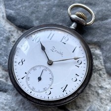 Antique ZENITH old pocket watch Works perfect