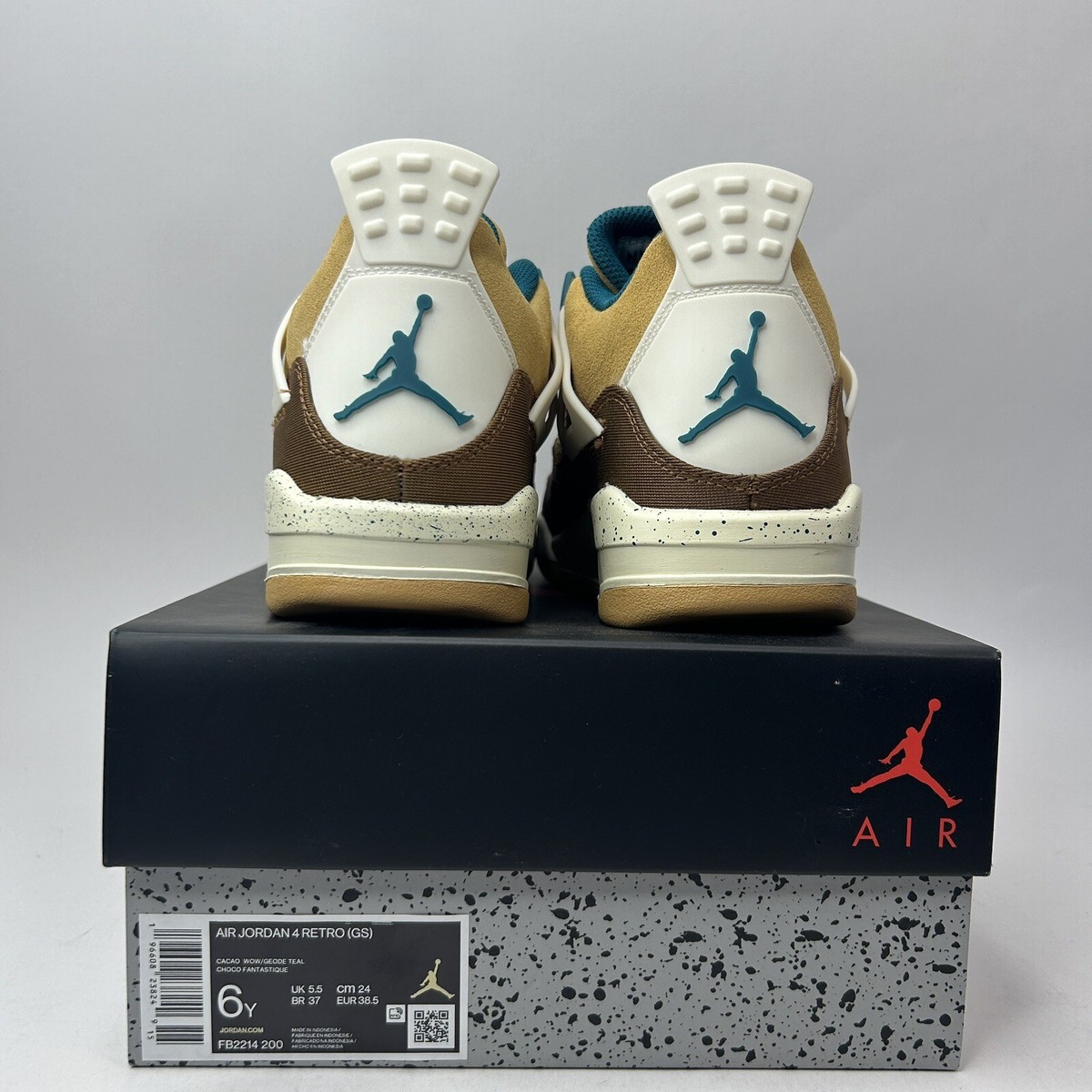 Nike Air Jordan 4 Retro GS “Cacao Wow/Brown Teal” FB2214-200 