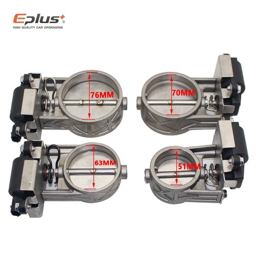 Car Exhaust Pipe Electronic Valve Kit Universal 51 63 76MM button Controller Kit - Picture 14 of 35