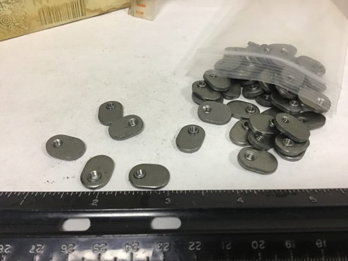 Qty (50) Buckeye SN 1409 Spot Weld Nuts, 8-32 Threads, Offset, Single Tab