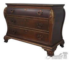 68378: CENTURY Mahogany Chippendale Bombe Dresser Chest