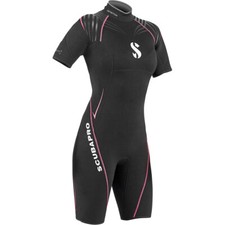 ScubaPro Definition Shorty 2.5mm Women's Wetsuit - Black/Pink - Size M