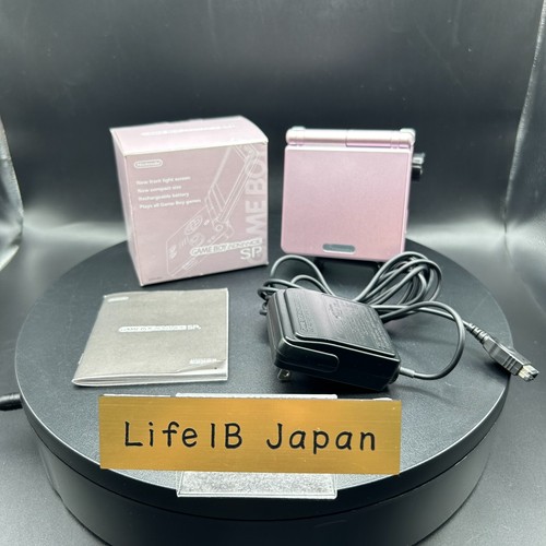 Nintendo Game Boy Advance SP Pearl Pink Handheld Console - Retro Gaming System - Afbeelding 3 van 22