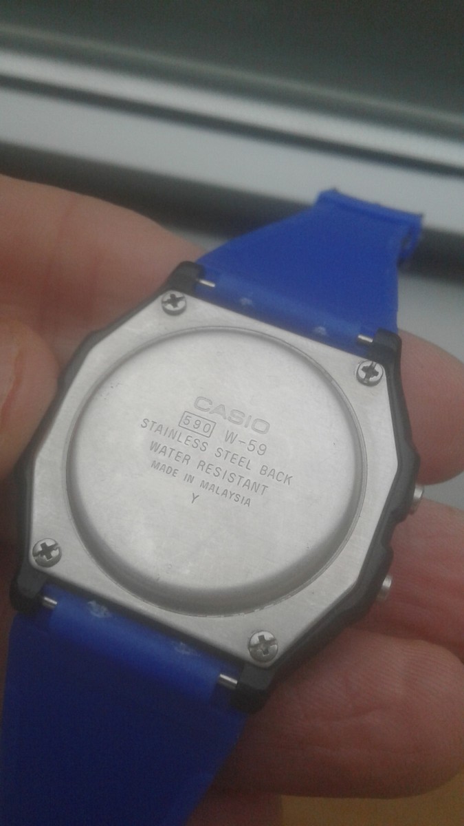 Casio W-59 MODULE 590 MALAYSIA Y WATCH MONTRE UHR RELOJ OROLOGIO