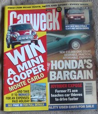 CARWEEK 26 January 1994 Double page win a MINI COOPER MONTE CARLO Great read