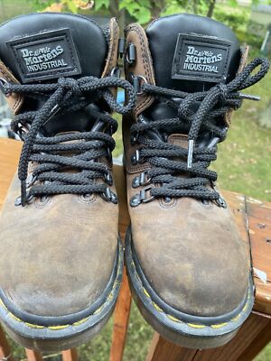 DR MARTENS INDUSTRIAL AIR WAIR 8936 SIX TIE RIVET BOOT Size 5 Made