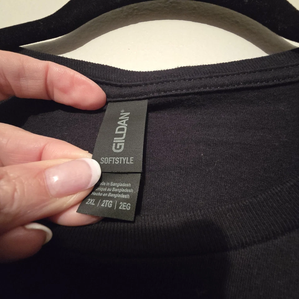 Camiseta Gráfica Guitar Heaven Gildan 2XL Colorida Rock Metal Retro Gutaristas Foto 4 de 4