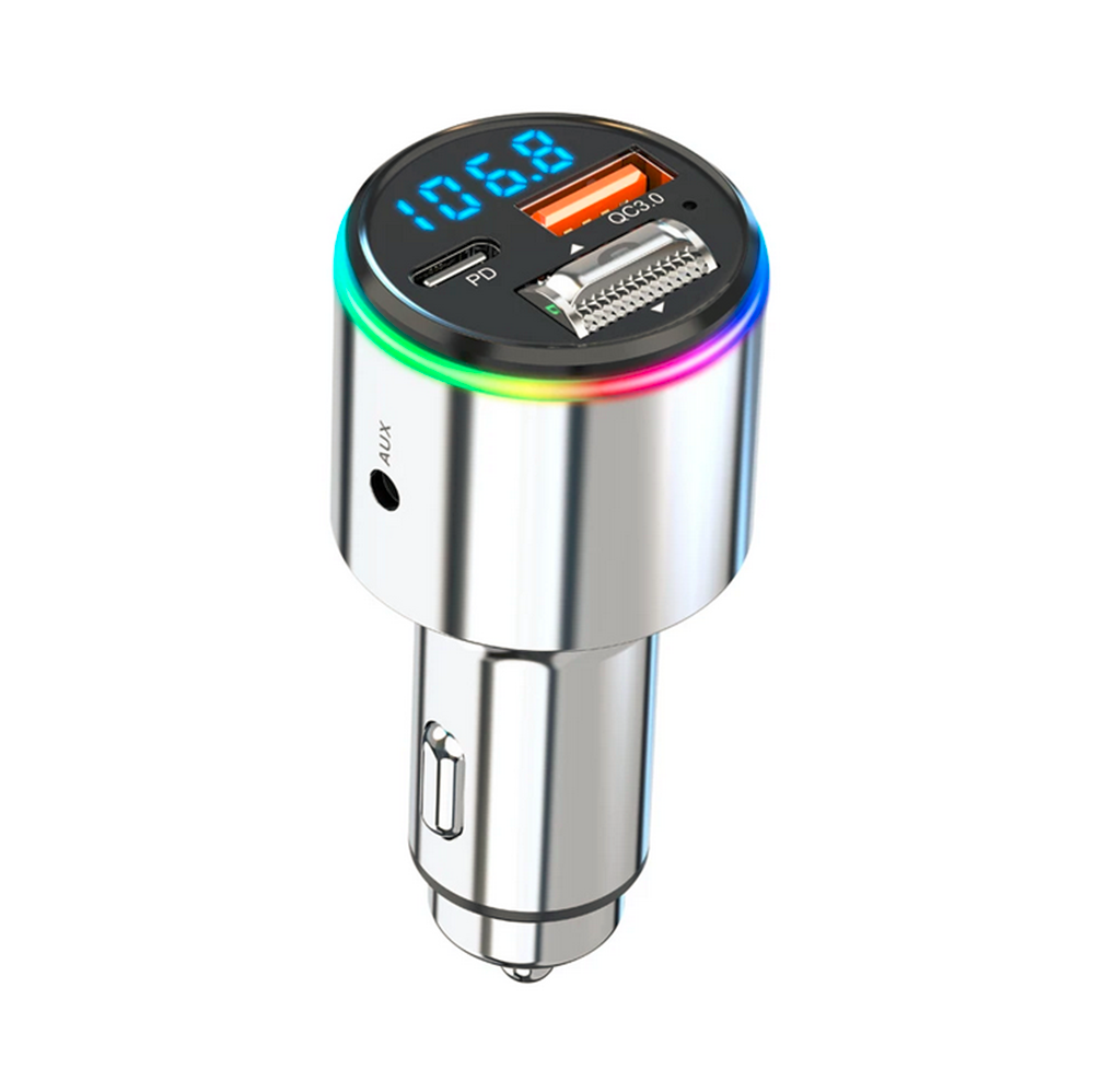 Bluetooth FM Transmitter Hands-free Stereo Car MP3 Player USB Charger QC3.0 AUX