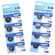 8x HQRP Batteries for Polar FT4 FT4F FT7 FT7M (4x Training Comp, 4x Transmitter)