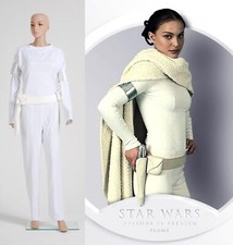 Star Wars Padme White Suit Cosplay Costume Carnival Uniform Show Party Dress