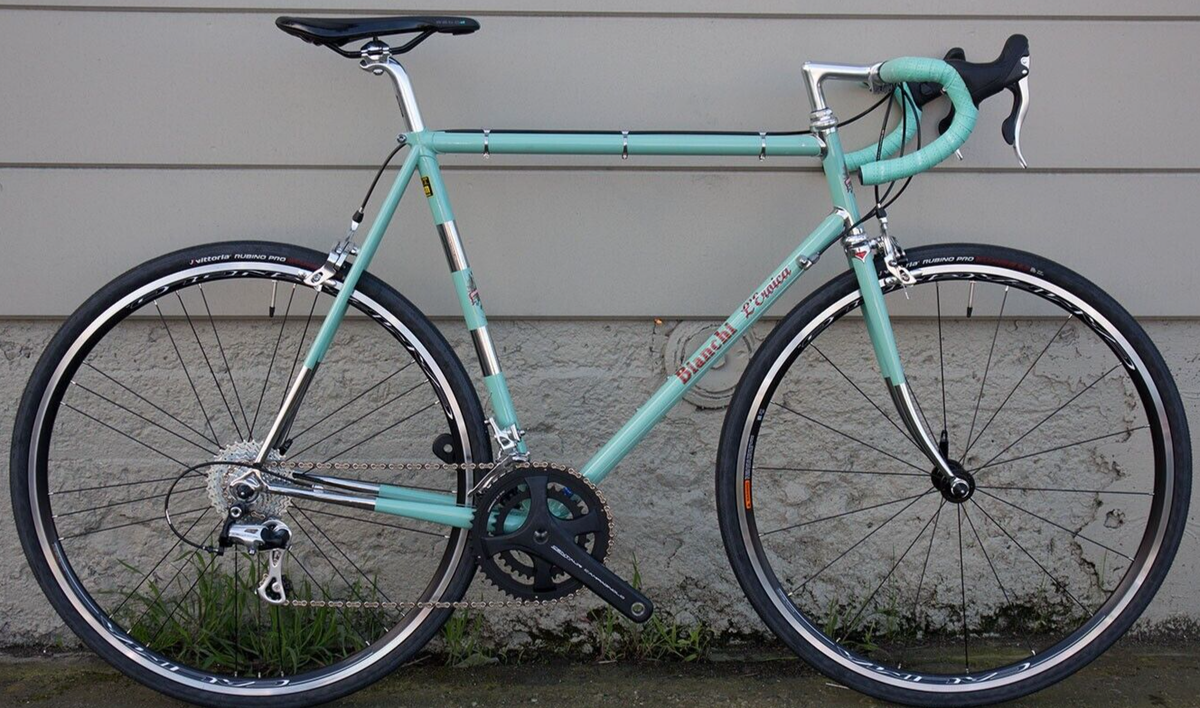 Chrome Lugged Bianchi L'Eroica Rim Brake Bike w/ Campagnolo Chrome Lugged Bianchi L'Eroica Rim Brake Bike w/ Campagnolo