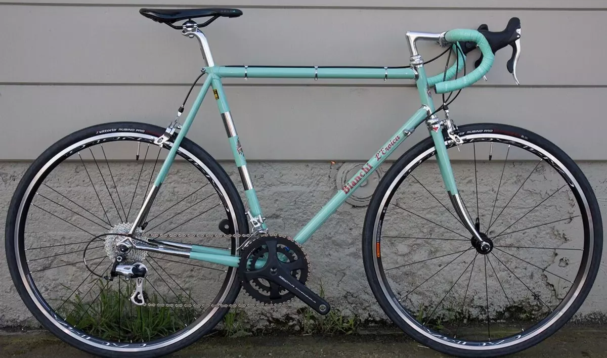 Chrome Lugged Bianchi L Eroica Rim Brake Bike w Campagnolo