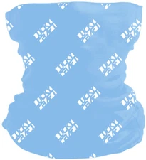 LUCKY CRAFT LC Pop Neck Gaiter - Light Blue & White (One Size)