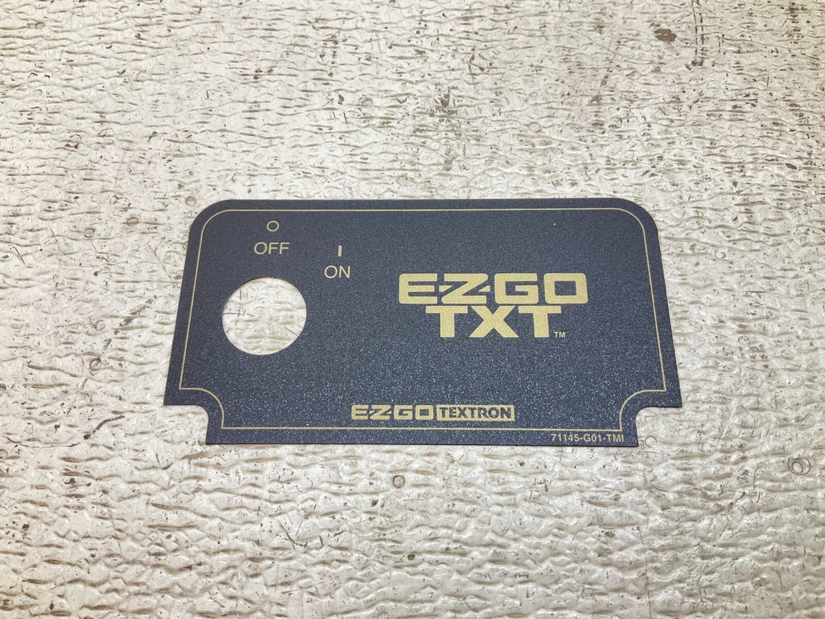 EZGO 71145G01 Standard Console Decal 71145-G01-TMI New (TSC) | eBay