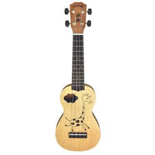 Kahuna Soprano Ukulele Mahogany Plywood, Giraffe