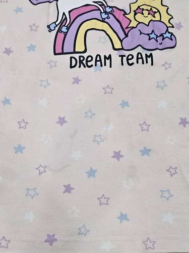 Gymboree Girl Gymmies Pink Unicorn Star Short Sleeve Top Pants Pajama Set 12 - Picture 6 of 6