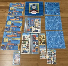 Thomas  Friends scrapbook album, paper, stickers, Kit  chipboard. NEW