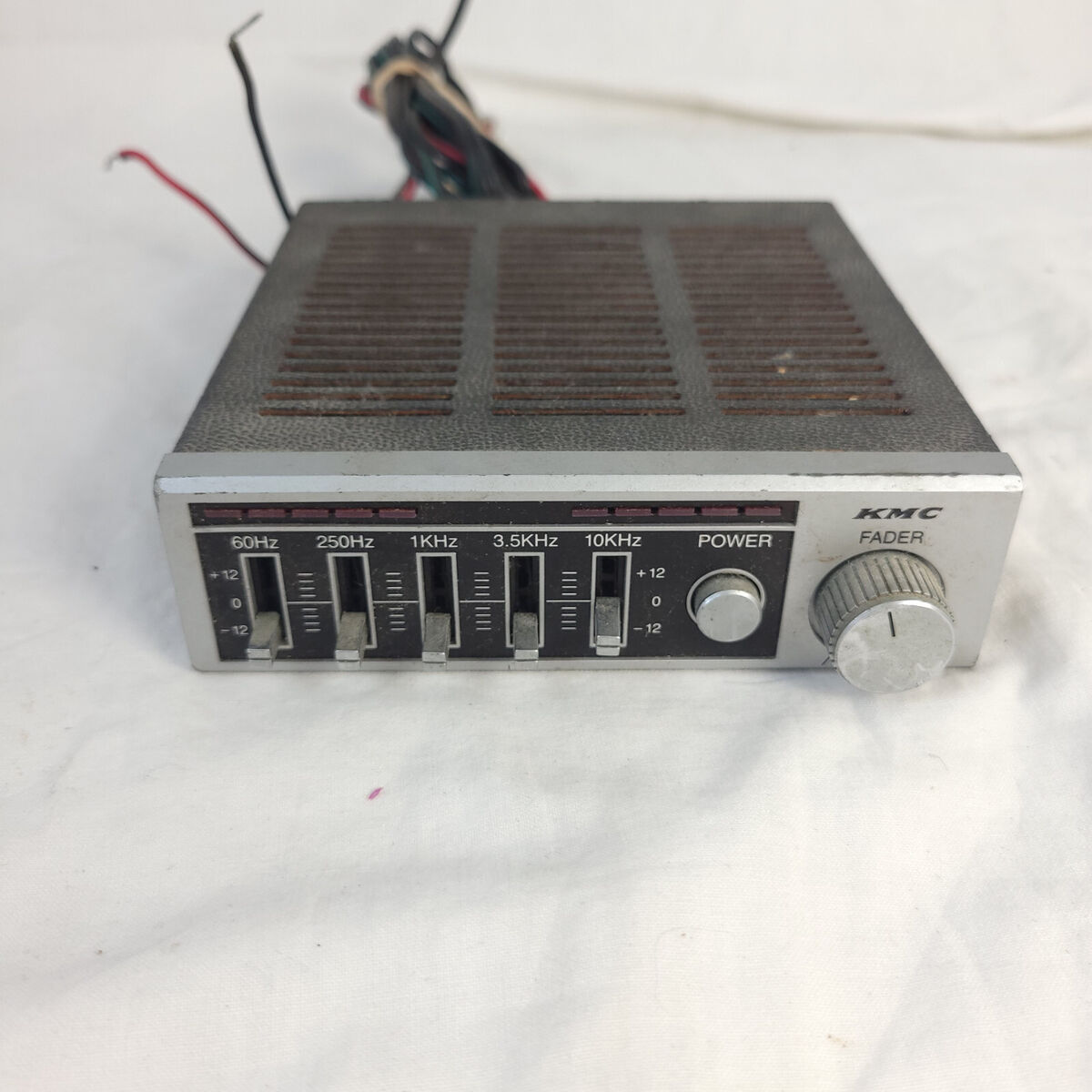 Vtg KMC Fader Graphic Equalizer Power Booster Car Audio -As Vtg KMC Fader Graphic Equalizer Power Booster Car Audio -As